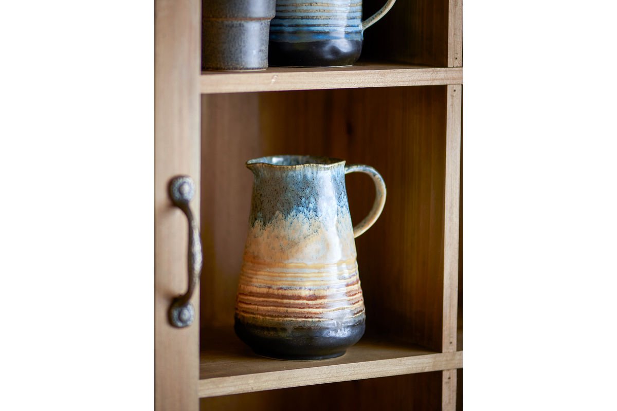 Krug Elvara – steengoed met reactieve glazuur in meerkleurig design