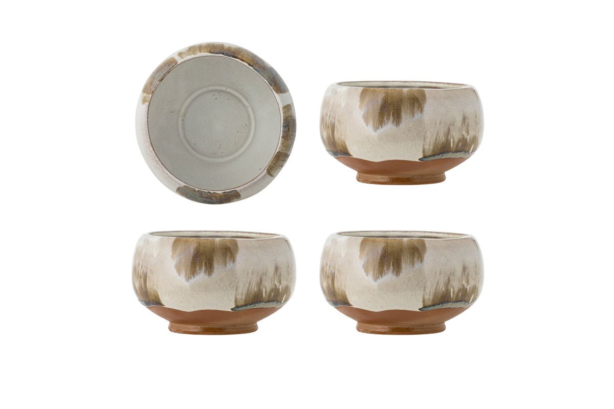 Schalen Isa – Reactieve glazuur in natuurtinten (set van 4)