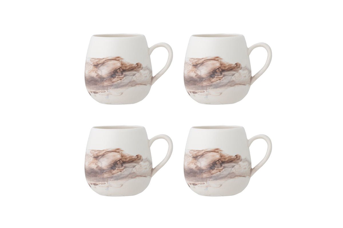 Tasset „Arvona“ – Bruin steengoed (4-delig)