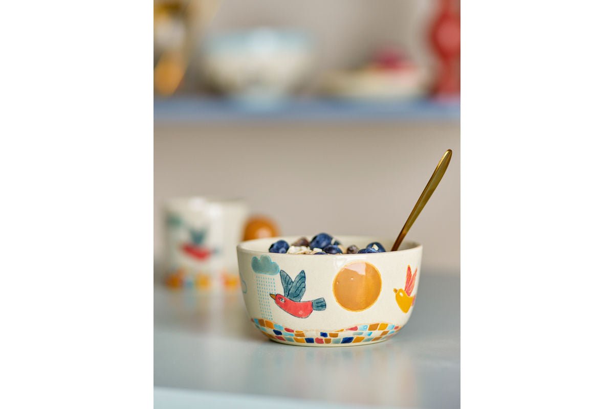 Kom Zephyr – Natuurlijk, gemaakt van steengoed