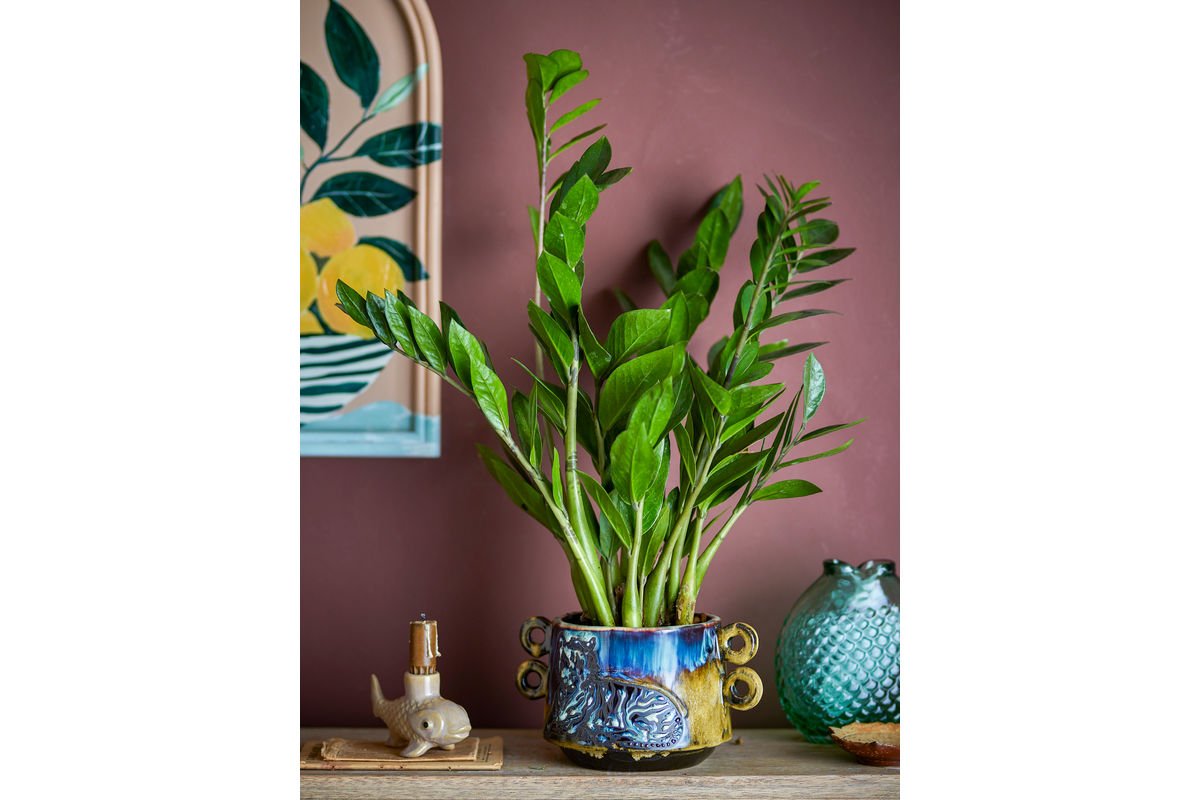 Bloempot „Tigris“ – Gekleurd aardewerk