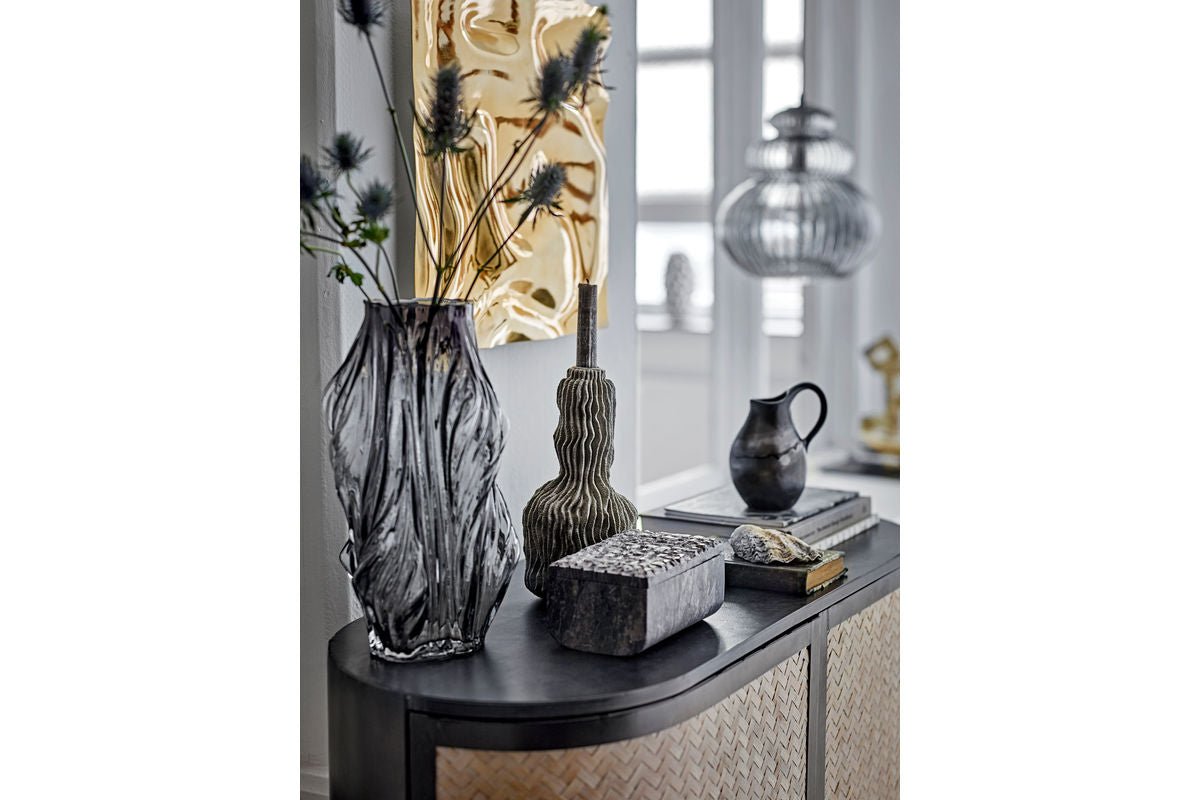 Vaas „Elowen“ – Grijs glas