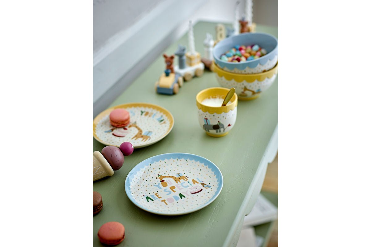 Teller Eirvik – Blauw, vervaardigd uit steengoed