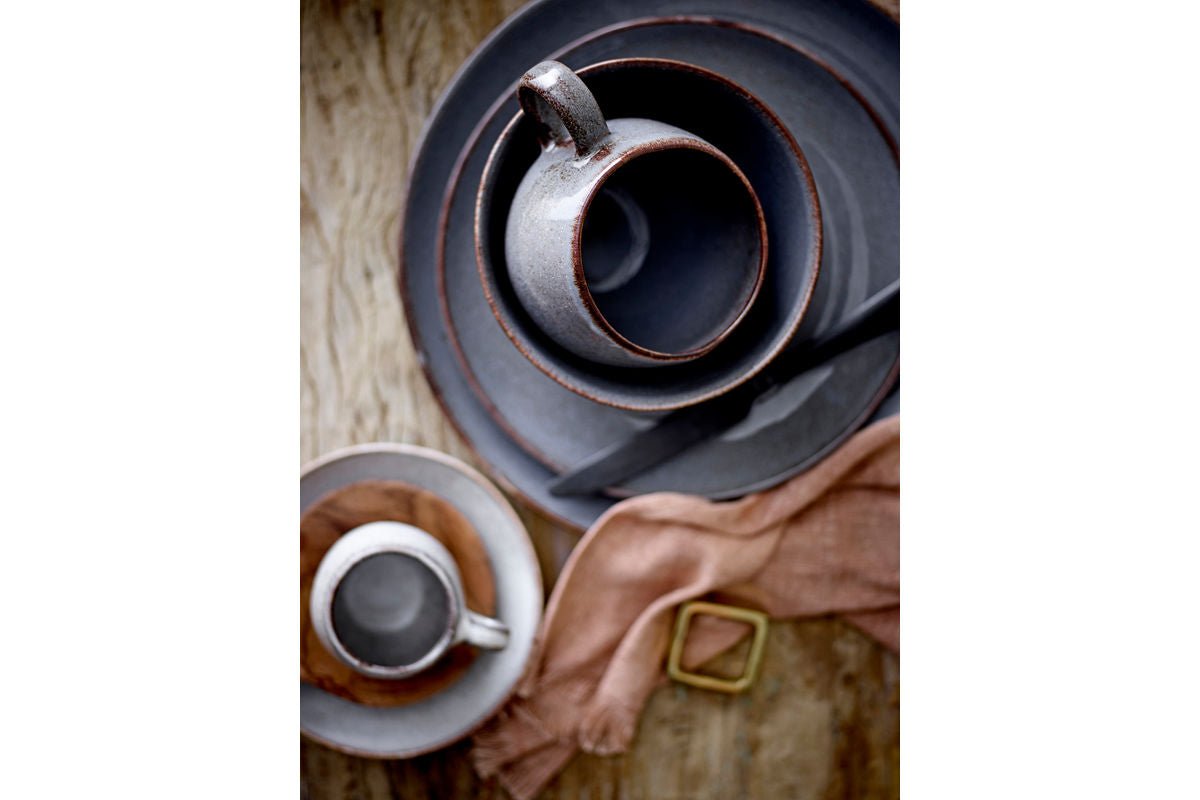 Ontbijtset Elani – Steengoed met handgemaakt karakter (12-delig)