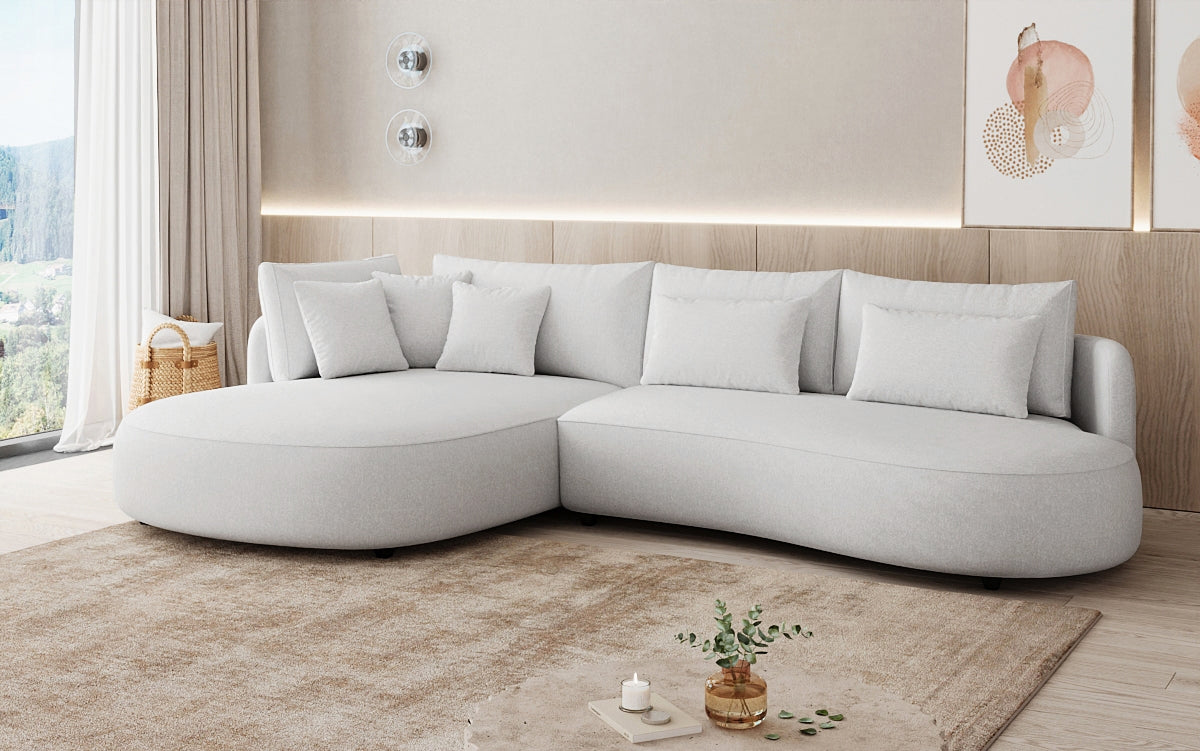 Designer hoekbank Ando Mini in structuurstof