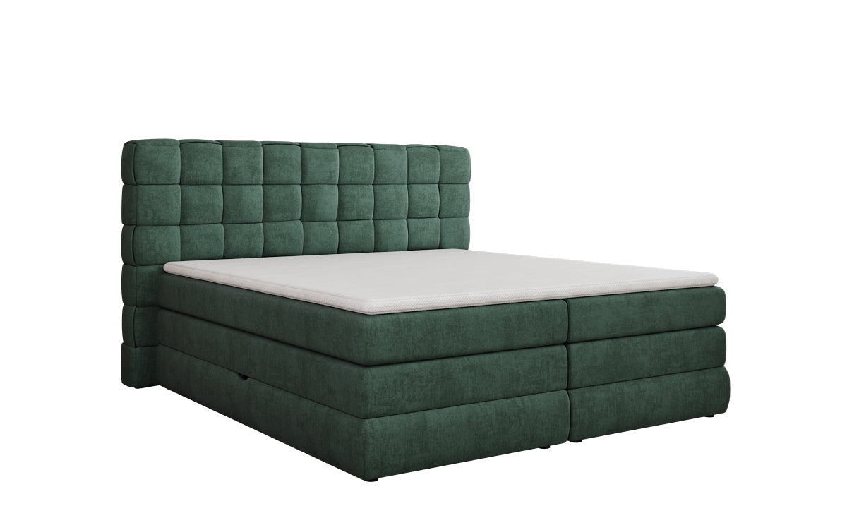 Boxspringbed Trama met opbergruimte in Fluweel