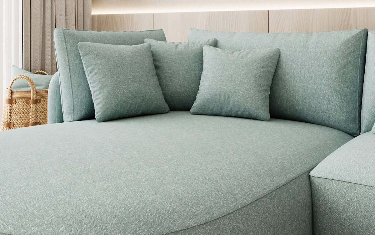 Designer hoekbank Ando Mini in structuurstof