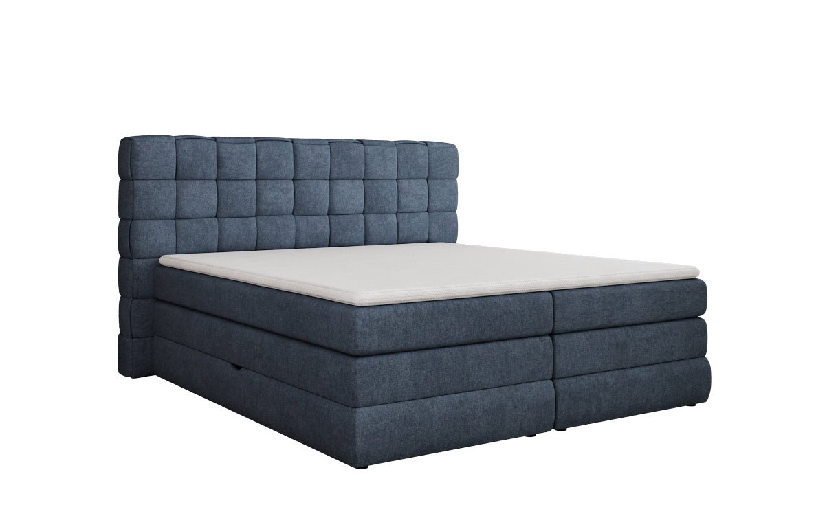 Boxspringbed Trama met opbergruimte in Stof