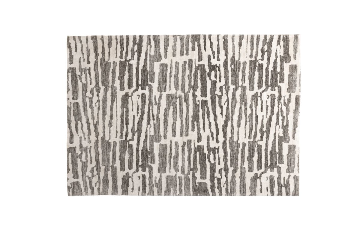 Vloerkleed Inara – in Beige of Grijs van polyester & katoen