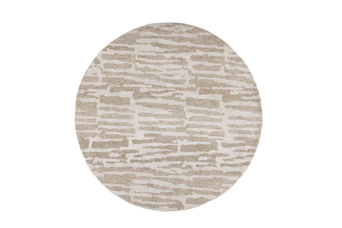 Vloerkleed Vano – ronde vorm in Beige