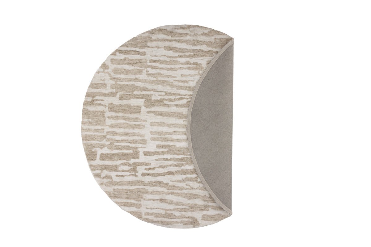 Vloerkleed Vano – ronde vorm in Beige