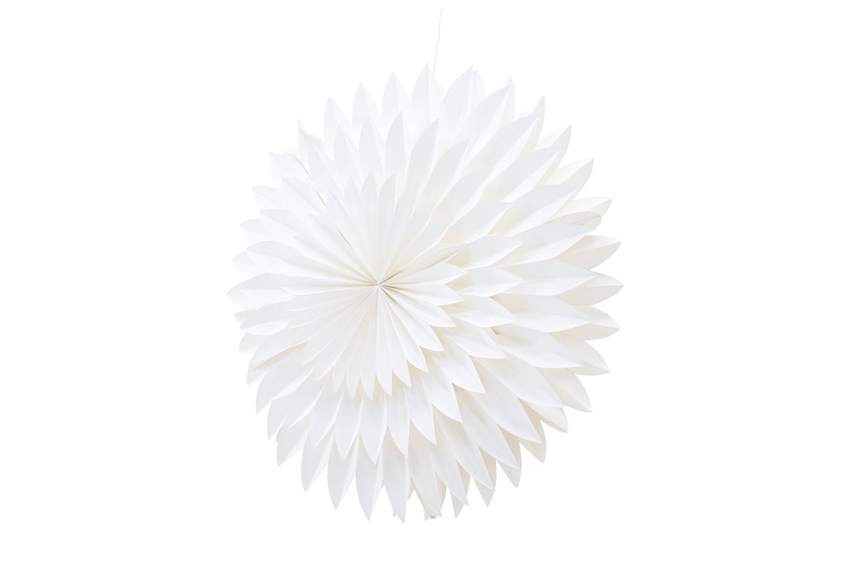 Kerstplafondlamp Starla - witte stervorm in 2 maten