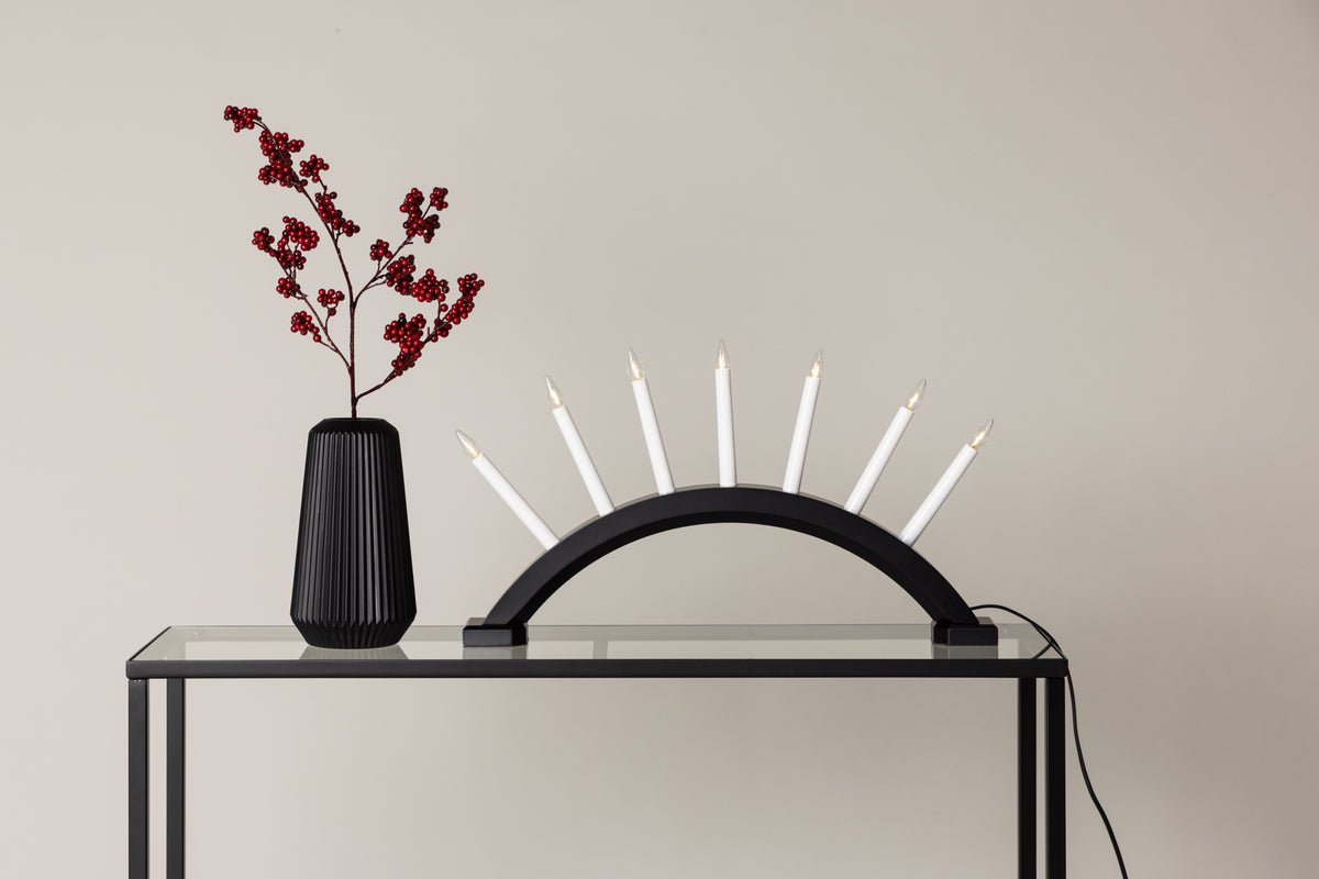 Kerstverlichting Elira - Adventskaarsenhouder met 7 kaarsen