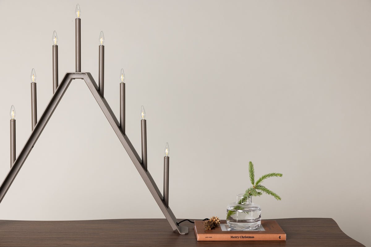 Kerstverlichting Lori - Adventskaarsenhouder met 9 kaarsen