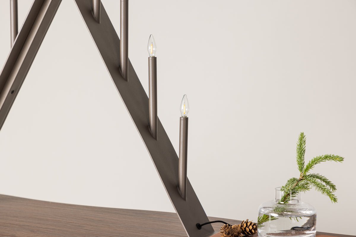 Kerstverlichting Lori - Adventskaarsenhouder met 9 kaarsen