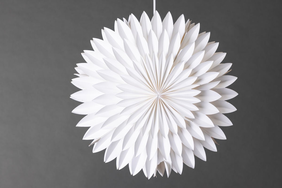 Kerstplafondlamp Starla - witte stervorm in 2 maten