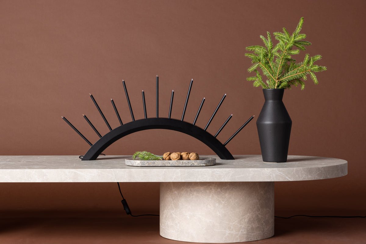 Kerstverlichting Lumin - Ronde boogverlichting in Zwart