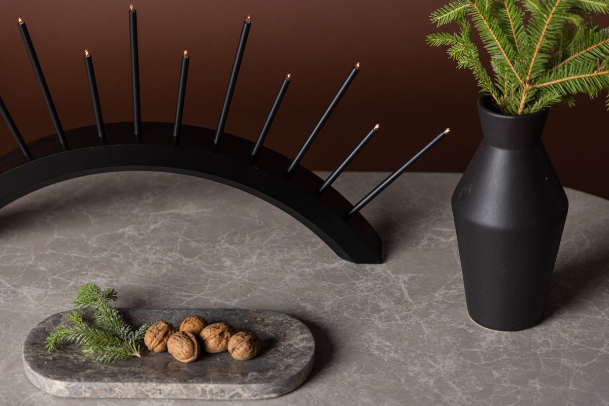 Kerstverlichting Lumin - Ronde boogverlichting in Zwart