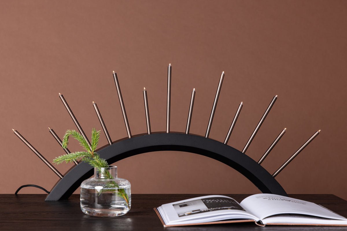 Kerstverlichting Luma - Ronde boog Beige of Zwart