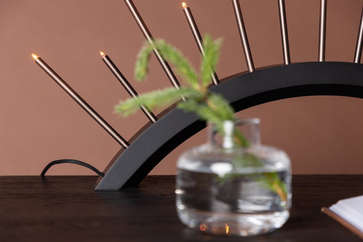 Kerstverlichting Luma - Ronde boog Beige of Zwart