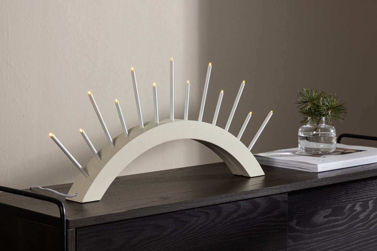 Kerstverlichting Luma - Ronde boog Beige of Zwart