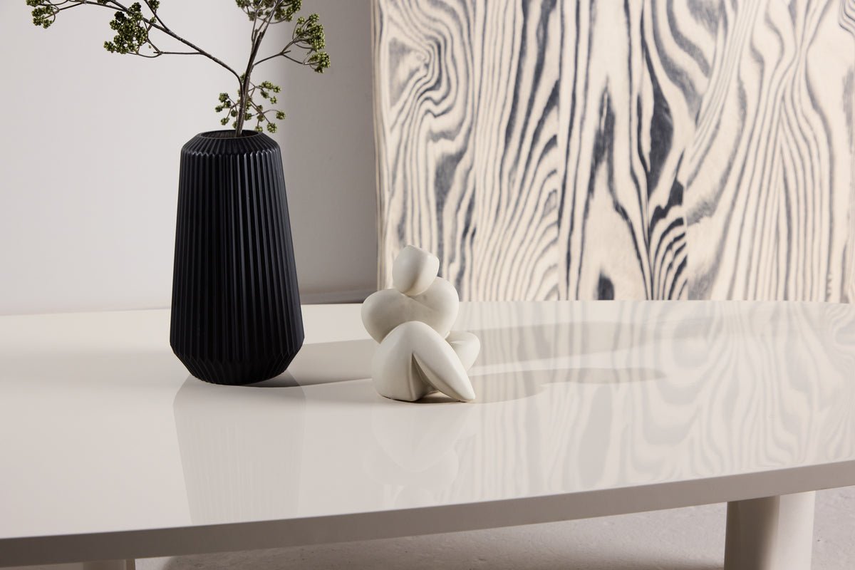 Salontafel Evania in Beige - met glanzend oppervlak