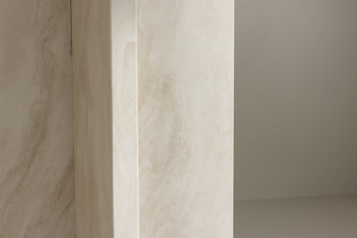 Bijzettafel Baki – in twee maten met marmerlook