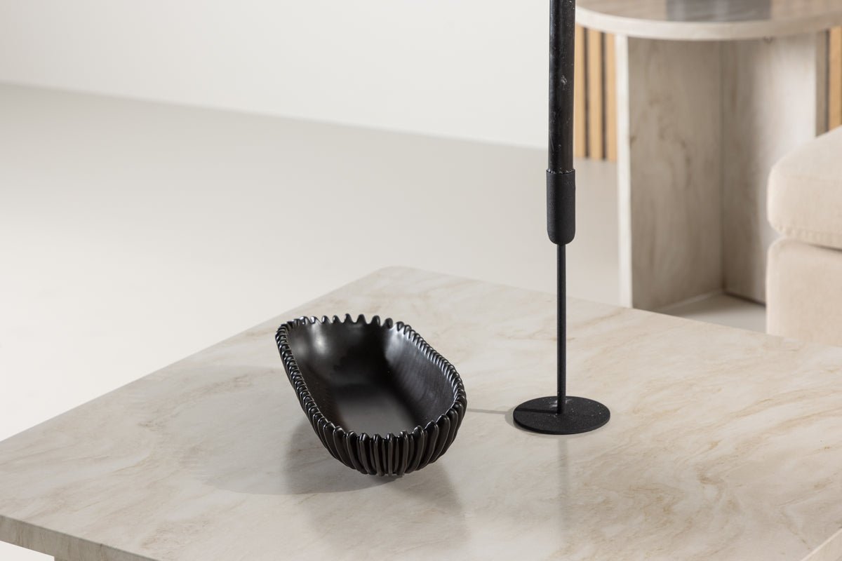 Salontafel Morma - met marmerlook en opbergvak