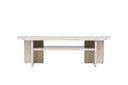 Designer TV-Lowboard Larenzo - Beige in marmerlook