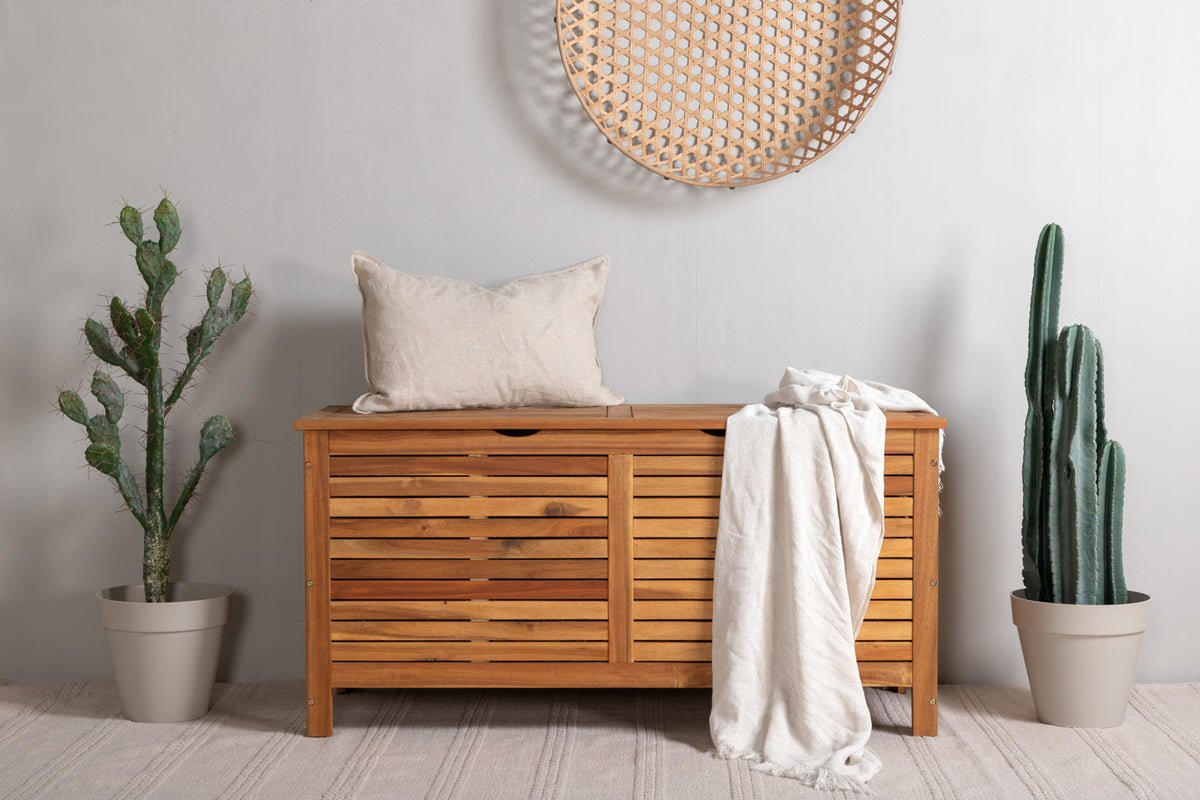 Tuin kussenbox Melissa - Van acaciahout in natuurlijke look