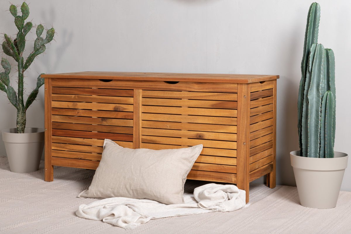 Tuin kussenbox Melissa - Van acaciahout in natuurlijke look