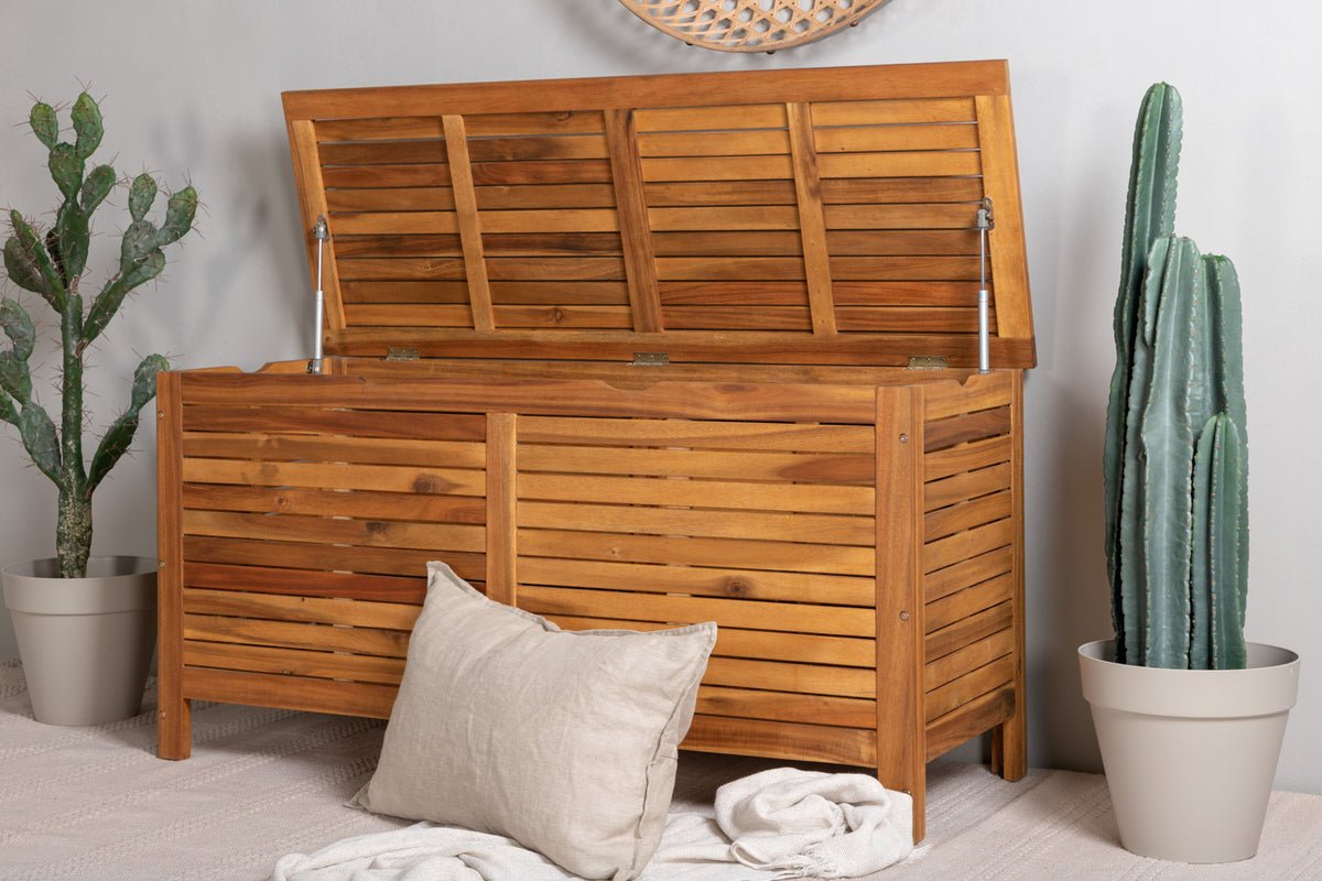 Tuin kussenbox Melissa - Van acaciahout in natuurlijke look