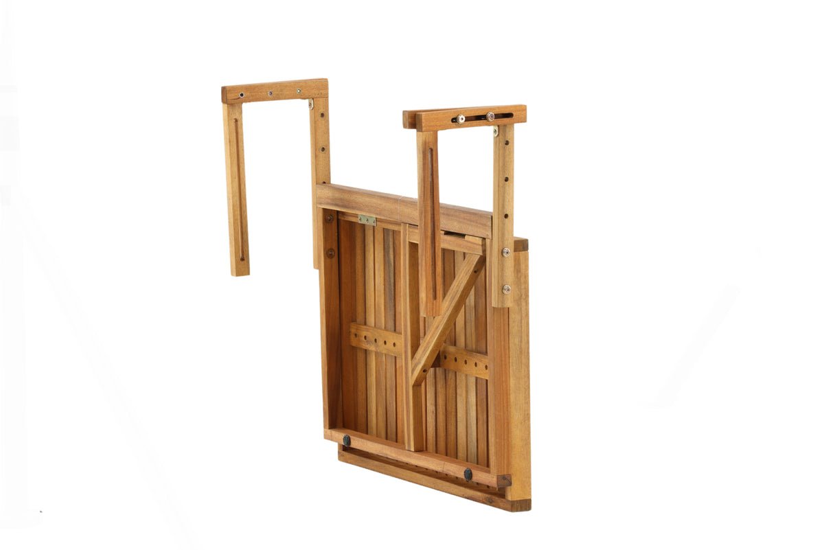 Tuin tafel Seraya - met praktische klapfunctie van acaciahout voor balkons