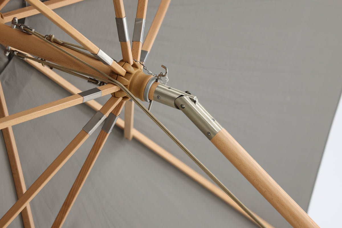 Parasol Ifta – Ø330 cm in keuze uit Zwart of Grijs