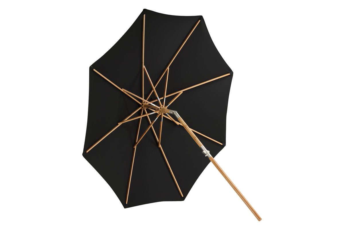 Tuinparasol Boho – Ø270 cm in keuze uit Zwart of Grijs