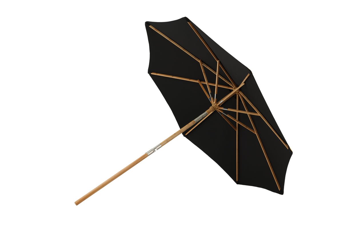 Tuinparasol Boho – Ø270 cm in keuze uit Zwart of Grijs