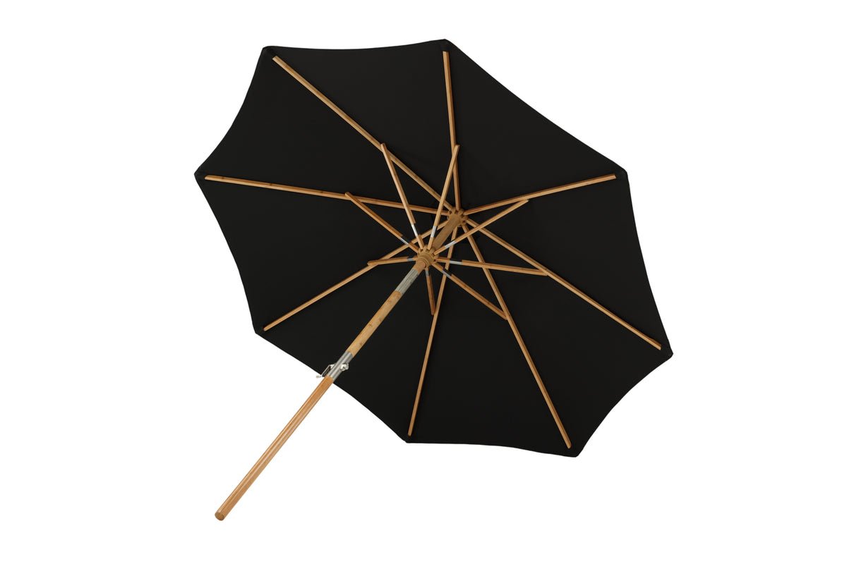 Tuinparasol Boho – Ø270 cm in keuze uit Zwart of Grijs