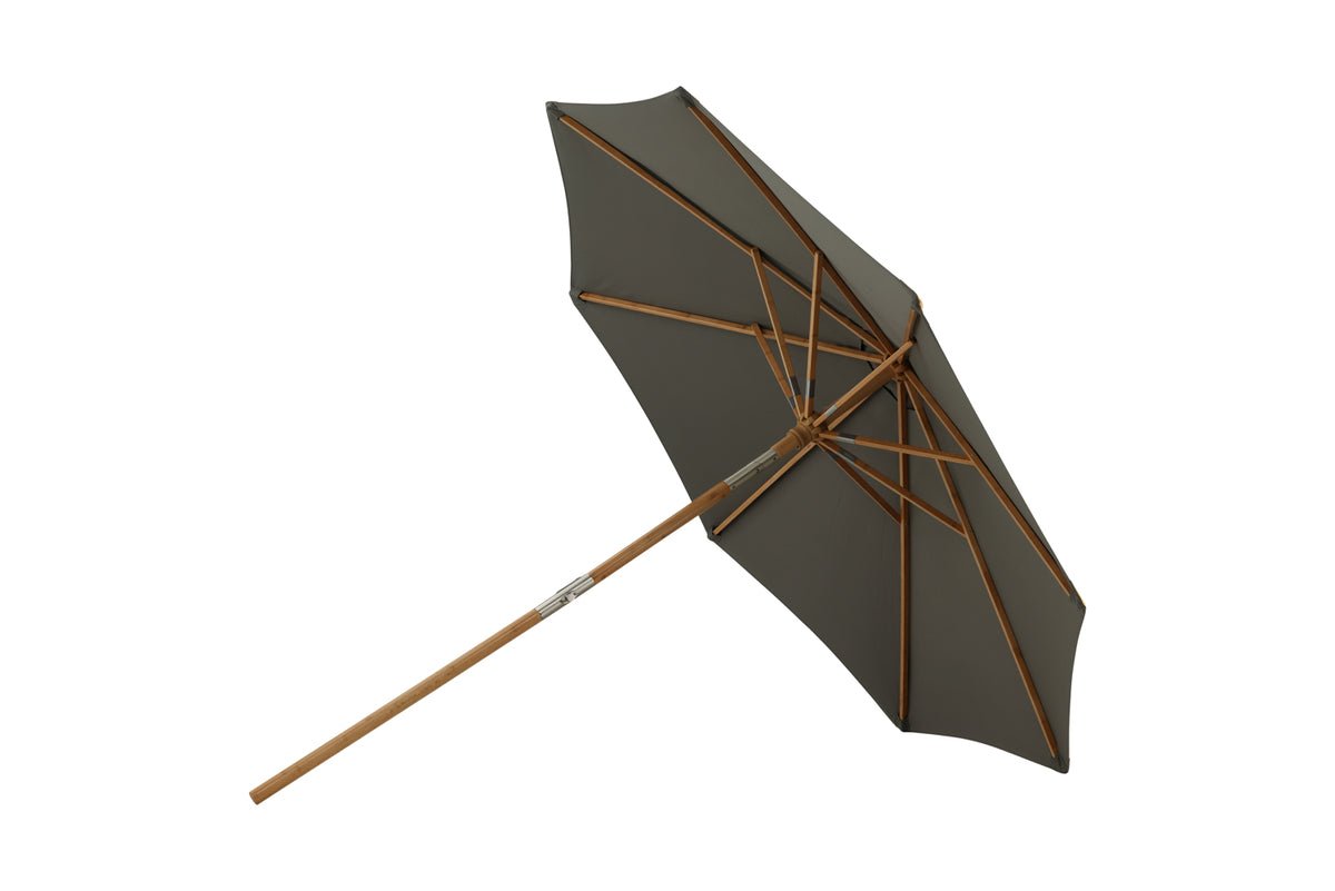 Tuinparasol Boho – Ø270 cm in keuze uit Zwart of Grijs