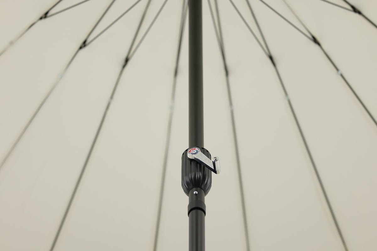 Tuinparasol Palma – Ø270 cm verkrijgbaar in Wit, Zwart, Grijs en Blauw