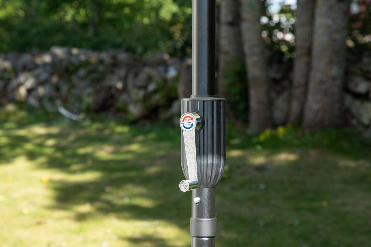 Tuinparasol Palma – Ø270 cm verkrijgbaar in Wit, Zwart, Grijs en Blauw