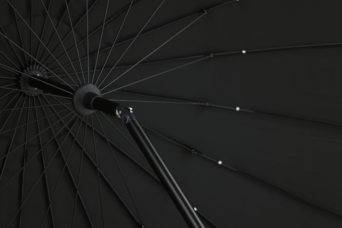 Tuinparasol Palma – Ø270 cm verkrijgbaar in Wit, Zwart, Grijs en Blauw