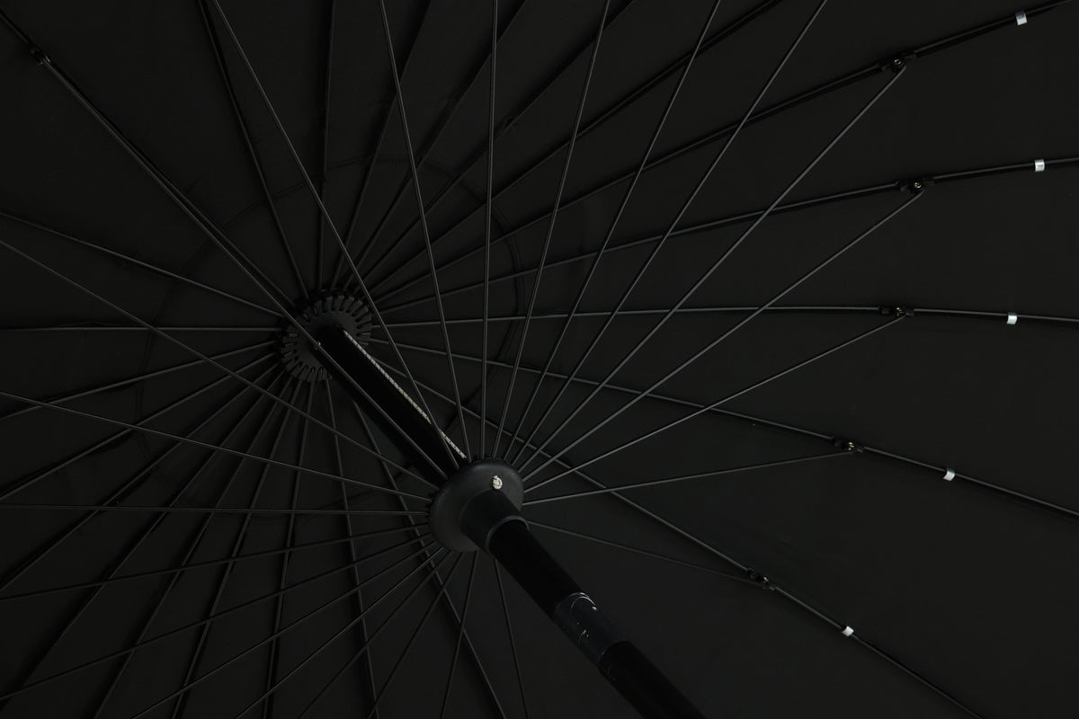 Tuinparasol Palma – Ø270 cm verkrijgbaar in Wit, Zwart, Grijs en Blauw