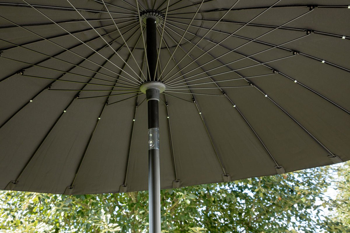 Tuinparasol Palma – Ø270 cm verkrijgbaar in Wit, Zwart, Grijs en Blauw