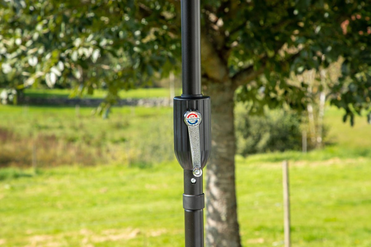 Tuinparasol Palma – Ø270 cm verkrijgbaar in Wit, Zwart, Grijs en Blauw