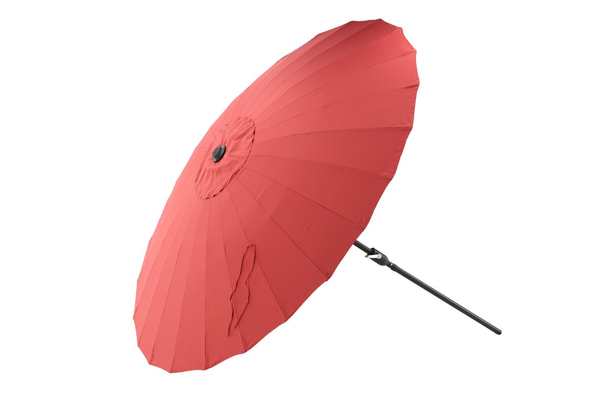 Parasol Rivierra – Ø270 cm in de kleur Rood
