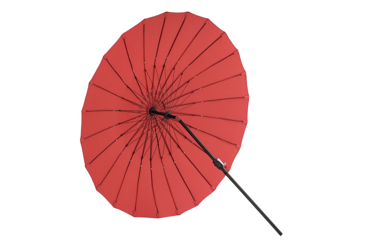 Parasol Rivierra – Ø270 cm in de kleur Rood