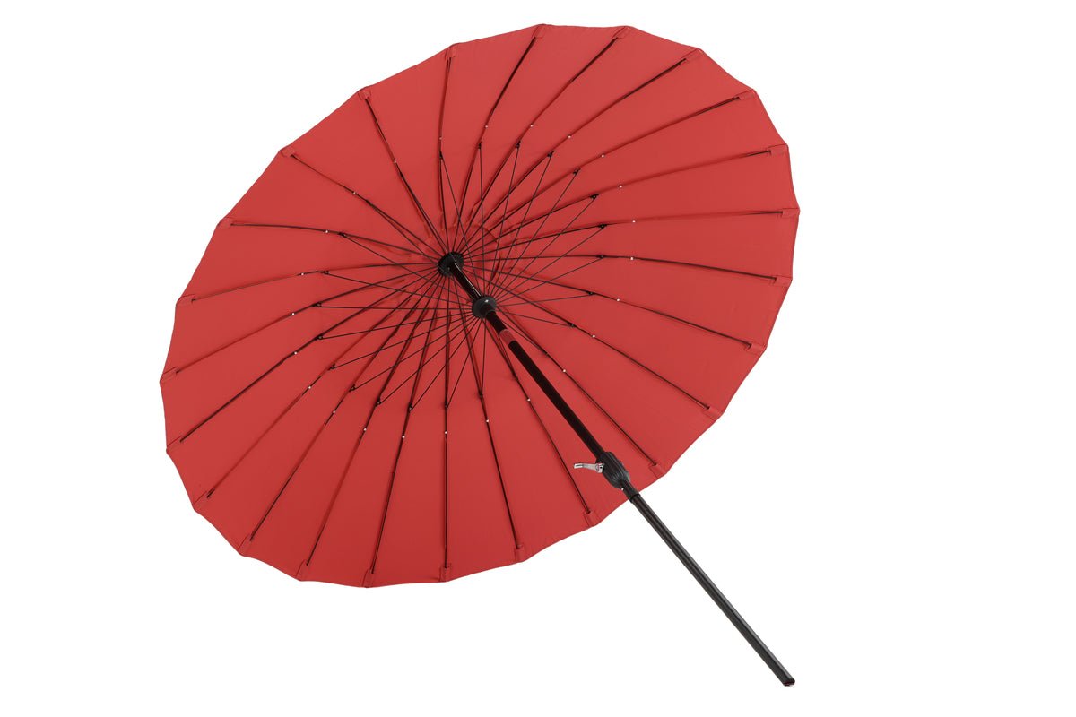 Parasol Rivierra – Ø270 cm in de kleur Rood