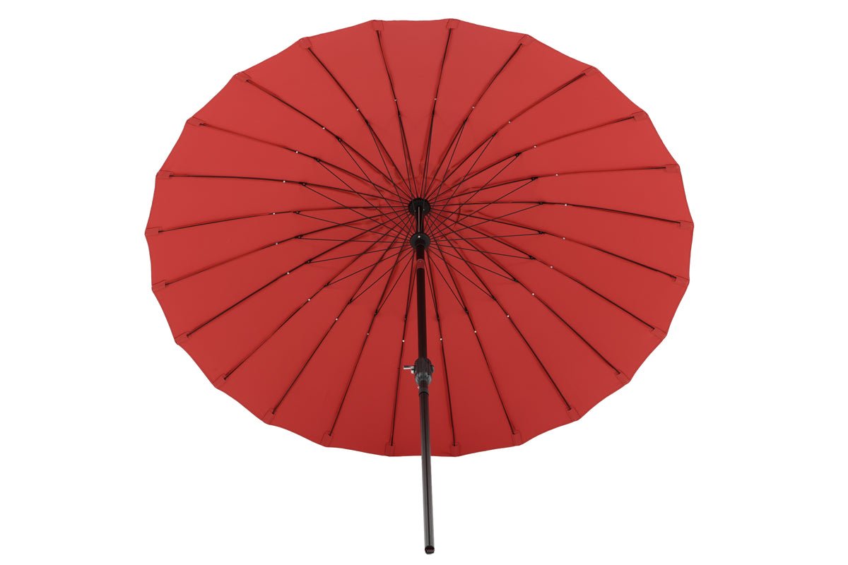 Parasol Rivierra – Ø270 cm in de kleur Rood