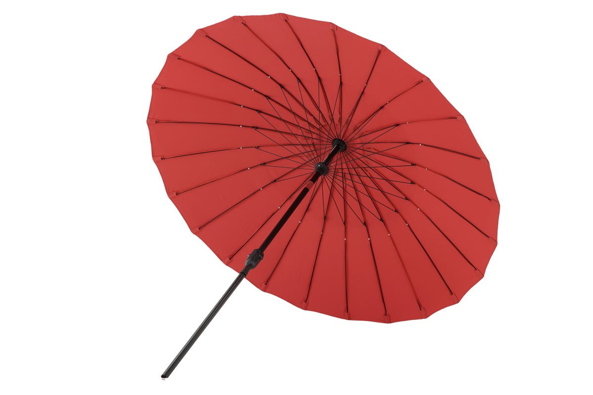 Parasol Rivierra – Ø270 cm in de kleur Rood