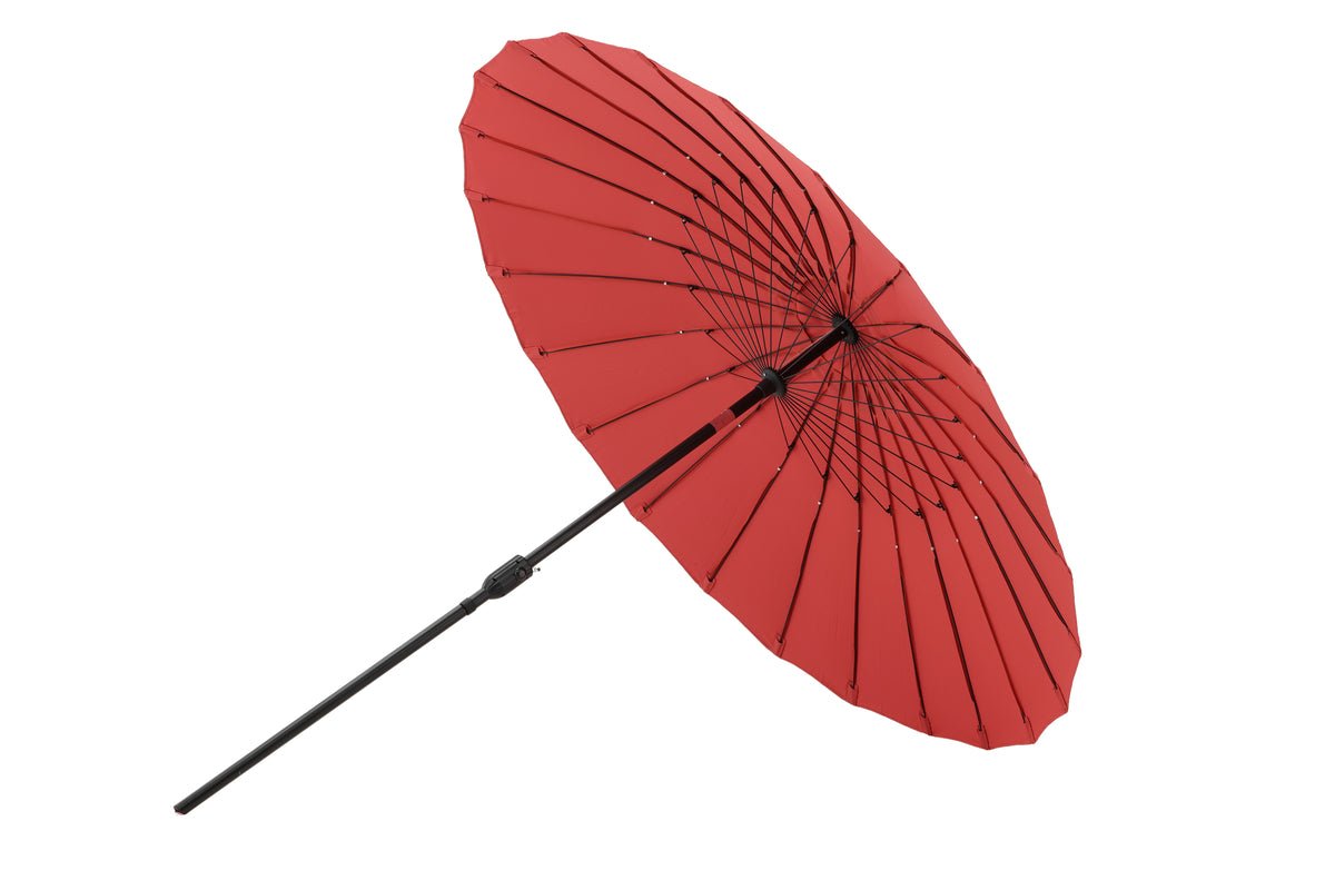 Parasol Rivierra – Ø270 cm in de kleur Rood